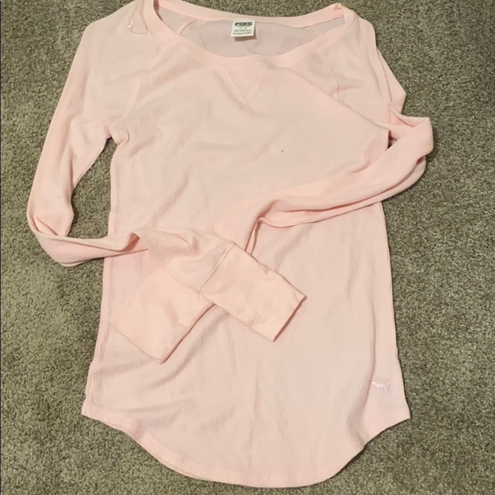 Pink thermal shirt